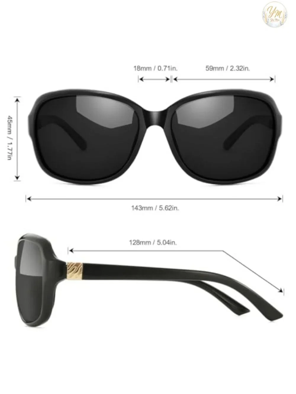 Polarized Sunglasses for Women UV400 Protection Wraparound Lightweight Driving